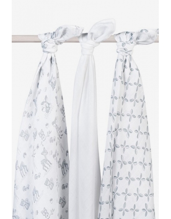 Комплект муслиновых пеленок для новорожденных Jollein, Forest friends