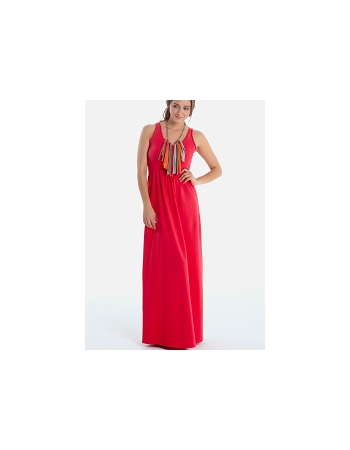 Платье для кормления Mothers en Vogue Must Have V-Neck Maxi, ягодный (Teaberry)