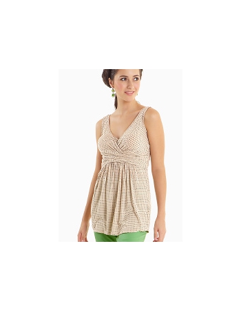 Топ для кормления Mothers en Vogue "Wrap Top", без рукавов, принт "Sophora"