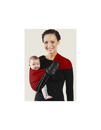 Слинг с кольцами JPMBB трикотажный, цвет "красный - черный"