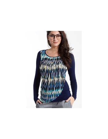 Топ для кормления Mothers en Vogue Goddess Drape, принт Chevron