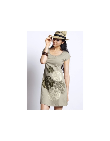 Платье Mothers en Vogue "Crisalis Print", цвет натур