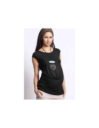 Туника для беременных Mothers en Vogue "Front Drop Formation", цвет черный