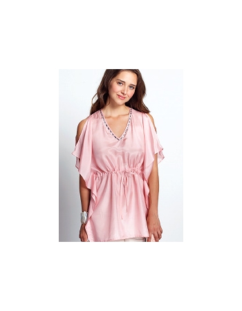 Топ для кормления Mothers en Vogue "Luxe Silk Kaftan", розовый