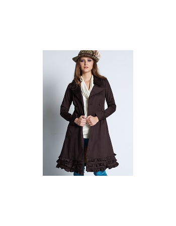 Плащ "Wuthering Cotton Sateen", цвет коричневый