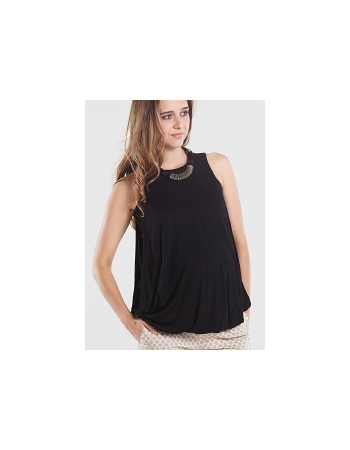 Топ для кормления Mothers en Vogue "Bubble Hem Atelier Tank", цвет черный