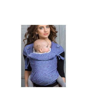 Май-слинг Diva Basico, Celeste с капюшоном