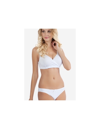 Комплект для белья"Бьюти" белый для беременных и кормящих мам