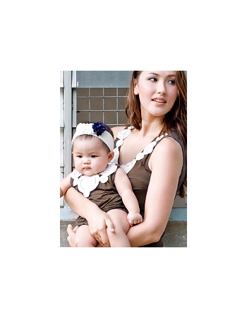 Боди Zahra Applique для малыша, коричневый