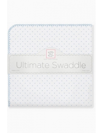 Фланелевая пеленка для новорожденного SwaddleDesigns Pstl Blue Dot