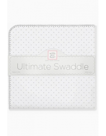 Фланелевая пеленка для новорожденного SwaddleDesigns Sterling Dot