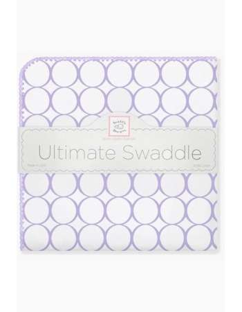 Фланелевая пеленка для новорожденного SwaddleDesigns Lavender Mod/WH