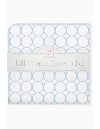 Фланелевая пеленка для новорожденного SwaddleDesigns Ultimate Blue Mod on WH