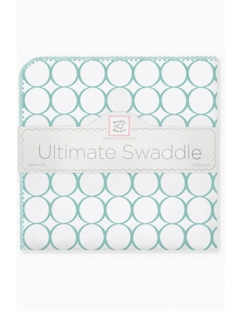 Фланелевая пеленка для новорожденного SwaddleDesigns SeaCrystal Mod/WH