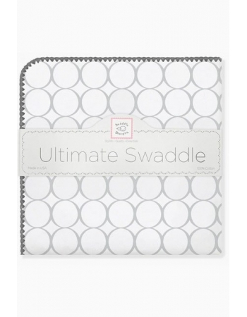Фланелевая пеленка для новорожденного SwaddleDesigns Sterling Mod/WH