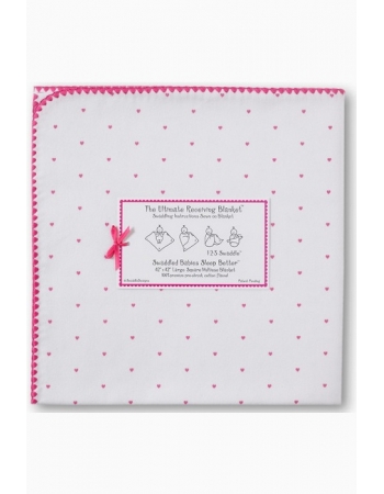SwaddleDesigns Fuchsia Lt. Heart