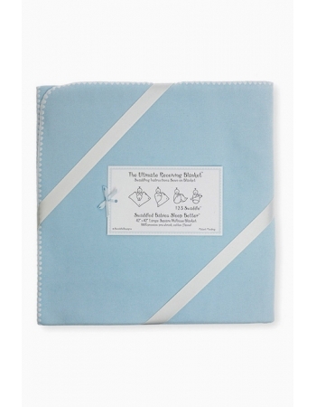 Фланелевая пеленка для новорожденного SwaddleDesigns Blue w/Barely IV