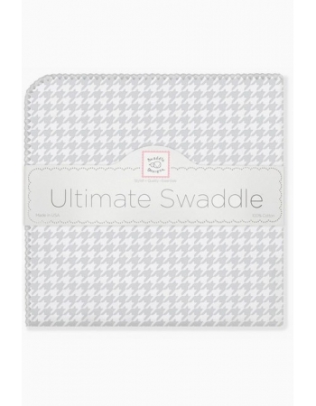 Фланелевая пеленка для новорожденного SwaddleDesigns Sterling PuppyTooth