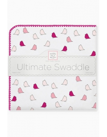 Фланелевая пеленка для новорожденного SwaddleDesigns VB Lt. Chickies