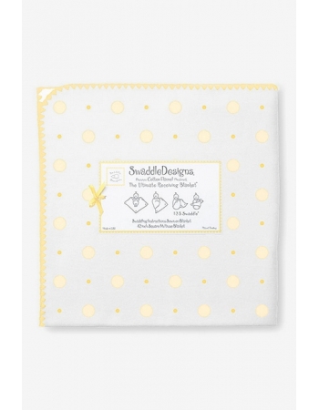 Фланелевая пеленка для новорожденного SwaddleDesigns YW Big Dot Lt Dot