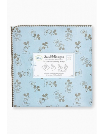Фланелевая пеленка для новорожденного SwaddleDesigns TG on PB Mickey